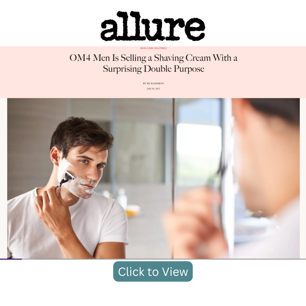 Man Shaving with OM4MEN 