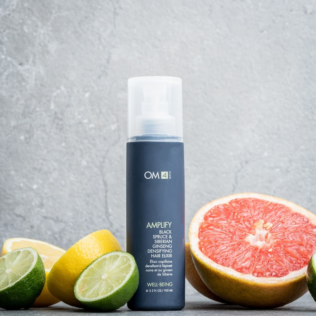 Organic Male OM4 Amplify: Black Spruce & Siberian Ginseng Hair Densifying Elixir