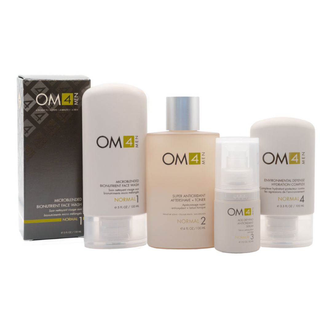 Organic Male OM4 Normal 4-Step RegiMEN & Travel Bag