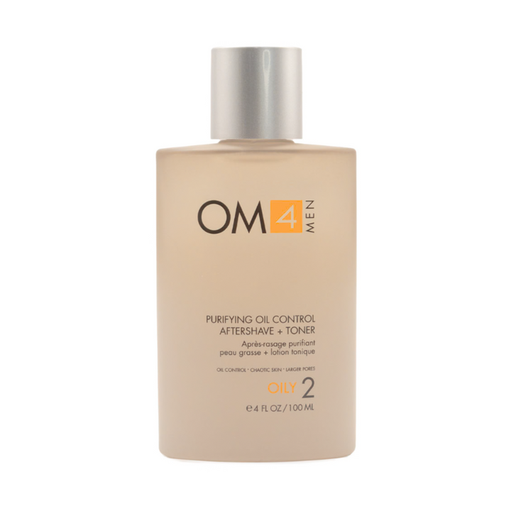Organic Male OM4 Oily Step 2: Purifying Oil-Control Aftershave + Toner on a white background