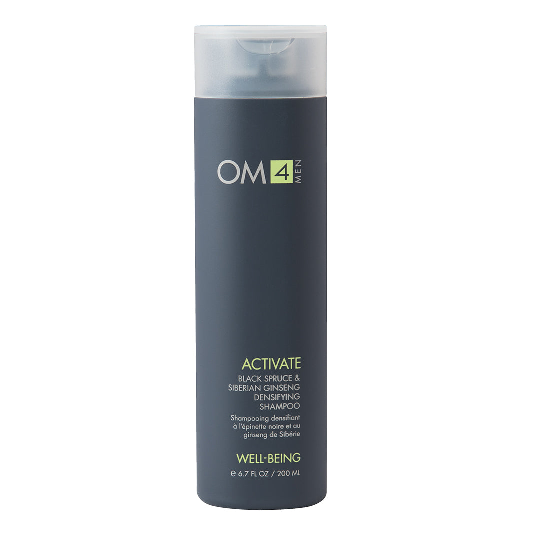 Organic Male OM4 Activate: Black Spruce & Siberian Ginseng Hair Densifying Shampoo - Full Size