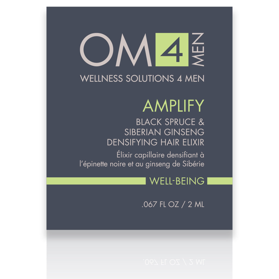 Organic Male OM4 Amplify: Black Spruce & Siberian Ginseng Hair Densifying Elixir - Sample Size