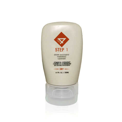 succulent used in skin cream Organic Male OM4 Dry Step 1: Desert Succulent Hydrating Cleanser, 5 Ounce Sample Size