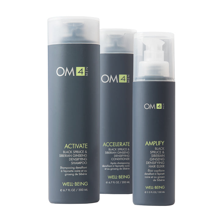 Organic Male OM4 Hair Care Trio & Travel Bag