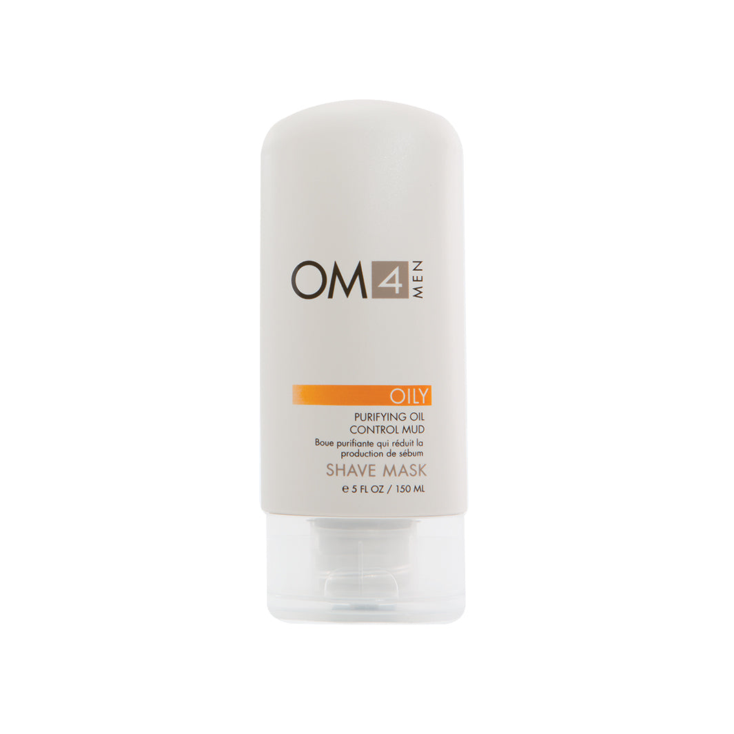 Organic Male OM4 Oily Shave Mask: Purifying Oil Control Mud - Full Size