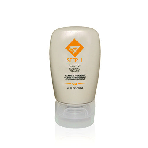 Organic Male OM4 Oily Step 1: Green Clay Clarifying Cleanser - Travel Size