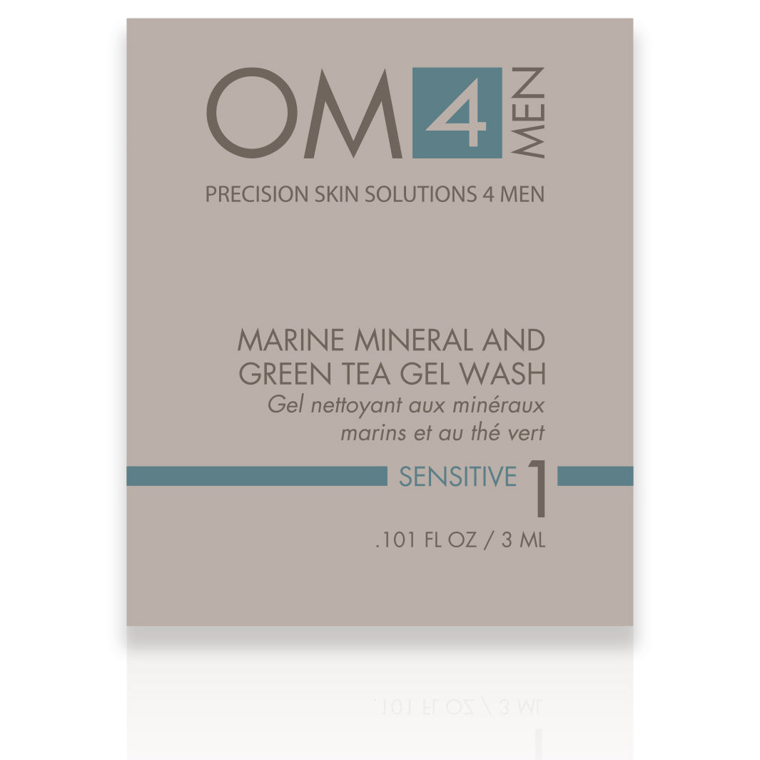 Organic Male OM4 Sensitive Step 1: Marine Mineral and Green Tea Gel Wash - Sample Size