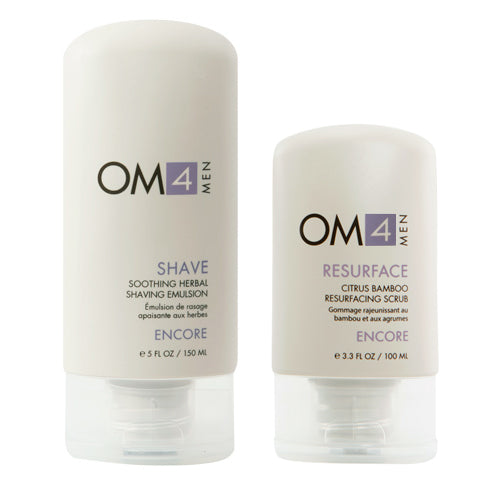 Organic Male OM4 SHAVE + RESURFACE Grooming Duo